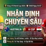 Nhận định chuyên sâu trận đấu giữa Australia và Ai Cập vòng 1/16 World Cup 2026 trên Thapcamtv.