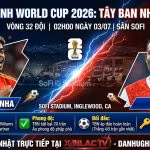Nhận định trận đấu Tây Ban Nha vs Áo tại vòng 32 đội World Cup 2026. Hình ảnh Lamine Yamal và David Alaba sẵn sàng quyết chiến trên sân SoFi.